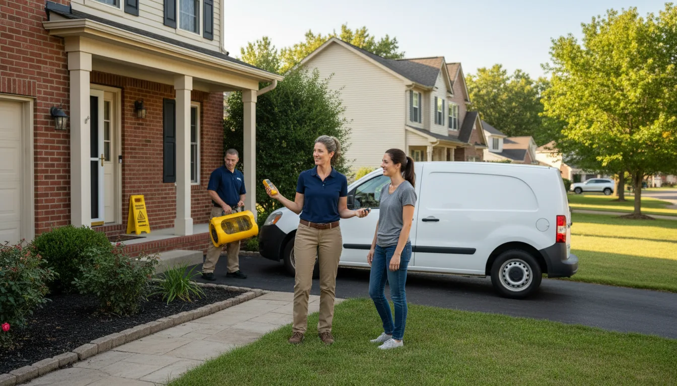 Residential water damage restoration in Beaver, PA